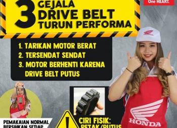 Ini Fungsi Drive Belt pada Motor Honda