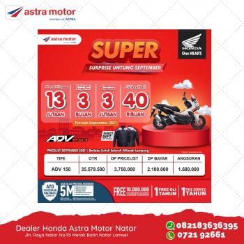 Honda ADV 150 Kena Diskon Lagi, Berlaku September 2021 di Dealer Honda Astra Motor Natar