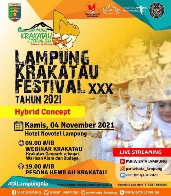 Bangkitkan Kembali Sektor Pariwisata Dan Ekonomi Kreatif, Pemprov Lampung Gelar LKF XXX
