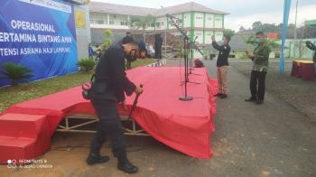 Gegana Lampung Pastikan Keamanan Kunjungan Menteri BUMN dan menteri Agama di Provinsi Lampung