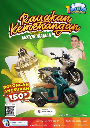 Rayakan Kemenangan dengan Motor Idaman: FIFGROUP Tawarkan Potongan Angsuran hingga Rp150 Ribu!