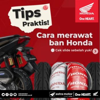 Jaga Keamanan Berkendara, AHASS Astra Motor Imam Bonjol Bagikan Tips Rawat Ban Motor