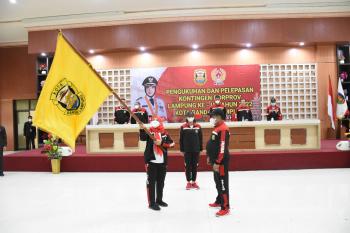 Siap Berlaga di Ajang Porprov, Ratusan Atlet Dilepas Walikota Bandar LampungÂ 