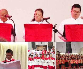 Ratusan Umat Katolik Hadiri Ibadat Jumat Agung di Katedral Kristus Raja, Diajak Menjadi Garam dan Terang