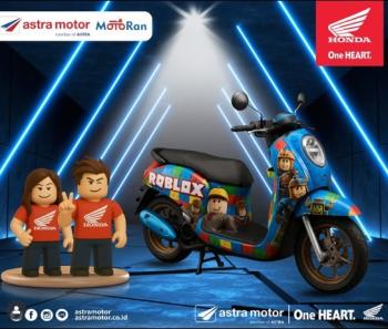 Astra Motor Imam Bonjol Ikut Meriahkan Challenge "Dream Come True" dari Honda dengan Desain Scoopy Bertema Roblox