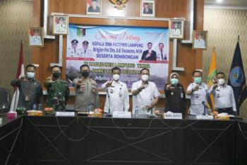 Forkopimda Sambut Kunjungan Kerja Kepala BNN Provinsi Lampung