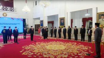 Presiden Lantik Menteri dan Wamen Kabinet Indonesia Maju, Salah Satunya Kelahiran Lampung
