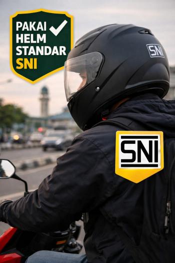 Pentingnya Menggunakan Helm Standar SNI Saat Berkendara Motor