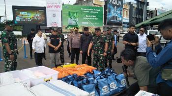 Brigif 4 Marinir/BS dan Pemprov Lampung Dirikan Posko Bantuan Kemanusiaan untuk Korban Bencana Myanmar