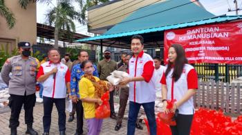 Inti Lampung Bersama P3VC Bagikan 353 Paket Sembako Untuk Warga Kelurahan JagabayaÂ 