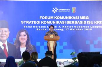 Sinergi Kemenkomdigi dan Pemprov Lampung, Bahas Strategi Komunikasi Efektif Sukseskan Program Nasional   