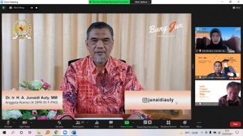 Webinar LPDP, Junaidi Auly Harap Peserta Ambil Manfaat Beasiswa Demi Peningkatan Kualitas SDM
