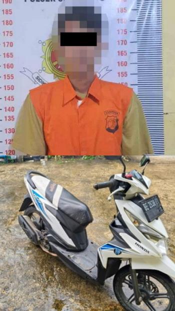 Bawa Kabur Motor Teman, Pria di Sidomulyo Ditangkap Polisi