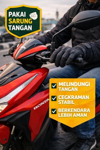 Pentingnya Menggunakan Sarung Tangan Saat Berkendara Motor