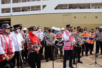 Menteri Perhubungan Pastikan Sarpras di Pelabuhan Panjang Tergelar Dengan Baik