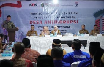 KPK RI Monitoring Hasil Penilaian Perluasan Percontohan Desa Antikorupsi di Provinsi Lampung 