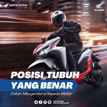 Posisi Tubuh Yang Benar Dalam Mengendarai Sepeda Motor