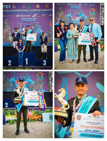 Letda Kav Yosua Sitorus Bangkit dan Menang di Arena Berkuda Internasional