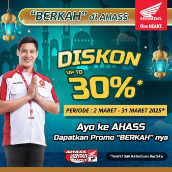 Promo Spesial Ramadan: â€œBERKAHâ€ di AHASS, Diskon Servis Hingga 30%!