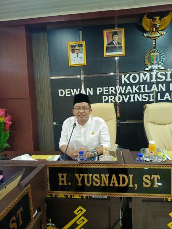 Sekretaris Komisi IV DPRD Provinsi Lampung: Saatnya Kita Bersama Wujudkan Ibu Kota Provinsi yang Lebih Tangguh dan Manusiawi