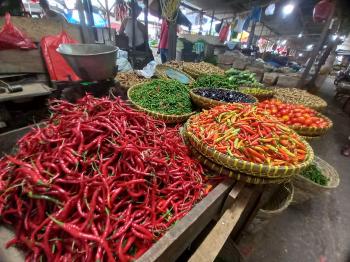 Harga Cabai-Bawang Kota Bandar Lampung Terpantau TurunÂ 