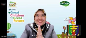 Hari Anak Nasional 2021, Wagub Chusnunia Launching Program Childernâ€™s Day Campaign dengan Memprioritaskan Penurunan Stunting di Provinsi Lampung