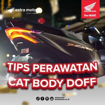 Cara Mudah Perawatan Cat Bodi Doff Sepeda motor Honda   