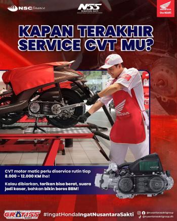 NSS Honda Ajak Konsumen Rutin Servis CVT Motor Matic