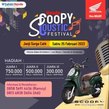 Main Dealer dan Jaringannya NSS Kedaton Menggelar Honda Scoopy Coustic FestivalÂ 