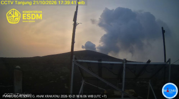 Aktivitas Vulkanik Anak Krakatau Terpantau, 44 Gempa Hybrid Tercatat