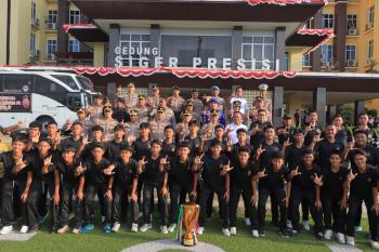 Bhayangkara Presisi Lampung Dilepas Kapolda untuk Berlaga di Piala Soeratin Nasional   