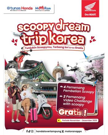 Honda Beri Kesempatan Trip ke Korea Gratis Lewat Kompetisi OOTD Bareng Scoopy   