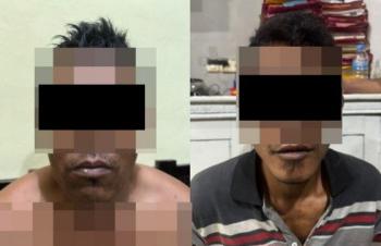 Potong dan Angkut Rel Kereta Api, Dua Pelaku Curat Ditangkap di Waykanan