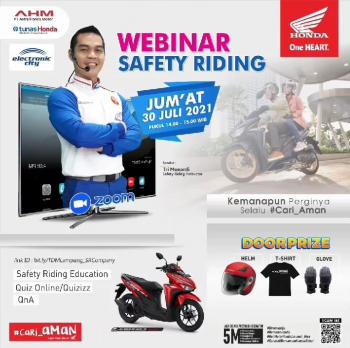 Webinar Safety Riding Bersama Electronic City