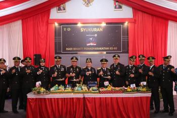 Pemasyarakatan PASTI Berdampak, Kemenkumham Lampung Gelar Upacara Peringatan Hari Bhakti ke 60 