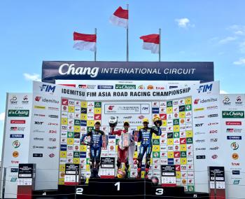 Gelar Juara Asia Didepan Mata, Pebalap AHRT Double Podium di Race 1 ARRC Buriram 