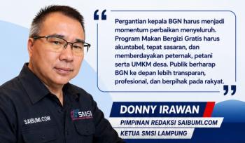 Ketua SMSI Lampung: Program MBG Harus Beri Manfaat bagi Rakyat dan UMKM