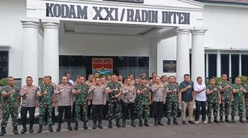 Kapolda Lampung dan Pangdam XXI/Radin Inten Perkuat Sinergi Jaga Kondusivitas Daerah