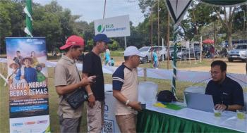 BPJS Ketenagakerjaan Lampung Tengah Buka Layanan di Rangkaian HUT PT PSMI Ke-26