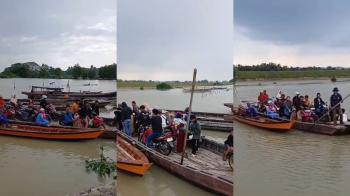 Video Pelajar Menyeberangi Sungai dengan Getek di Lampung Timur Viral, Warga Desak Pembangunan Jembatan