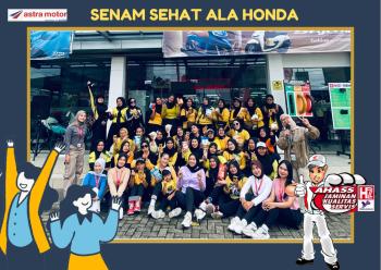 Rayakan Awal Tahun, Astra Motor Natar Gelar "Showroom Event: Senam Sehat Bersama Konsumen Setia"