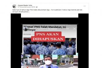 PNS bakal dihilangkan 10 tahun lagi, Cek Faktanya?