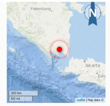 Breaking News: Gempa Magnitudo 2,5 Guncang Pesawaran 