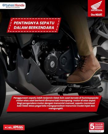 Ini Alasan Mengapa Diharuskan Menggunakan Sepatu Saat Berkendara 