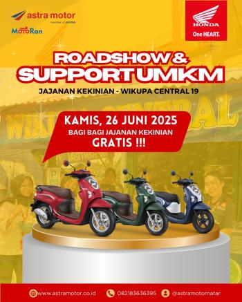 Astra Motor Natar Dukung UMKM Lokal Lewat Roadshow & Bagi Jajanan Kekinian Gratis di Wikupa Central 19