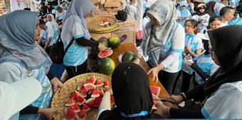 Kegiatan Fun Run 5K HUT Lampung Selatan Bagikan Sayur dan Buah Gratis Ke Masyarakat 