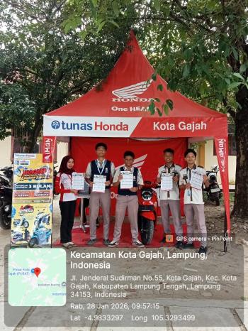 Tunas Honda Kota Gajah Gelar Kegiatan Promosi dan Edukasi Otomotif