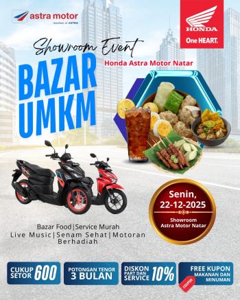 Astra Motor Natar Gelar Showroom Event “Bazar UMKM”, Hadirkan Promo Menarik dan Hiburan untuk Masyarakat