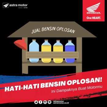 Hati-Hati Bensin Oplosan! Ini Dampaknya Buat Motormu