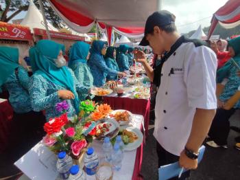 Walikota Bandar Lampung Resmi Membuka Festival Kreasi Masakan Berbahan Baku Tahu-TempeÂ 